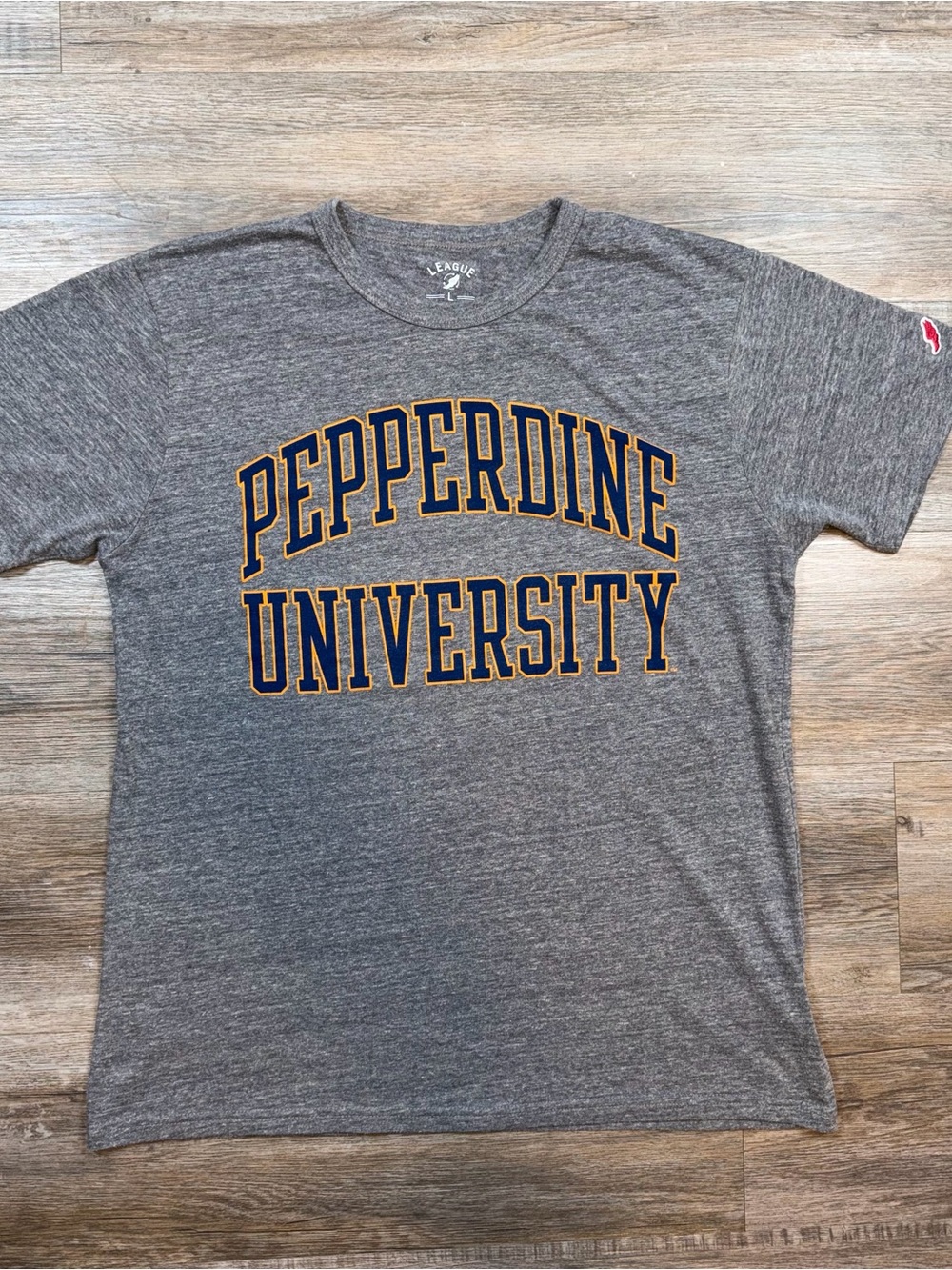 Pepperdine University Shirt Mens Large League Brand Short Sleeve School Sprite